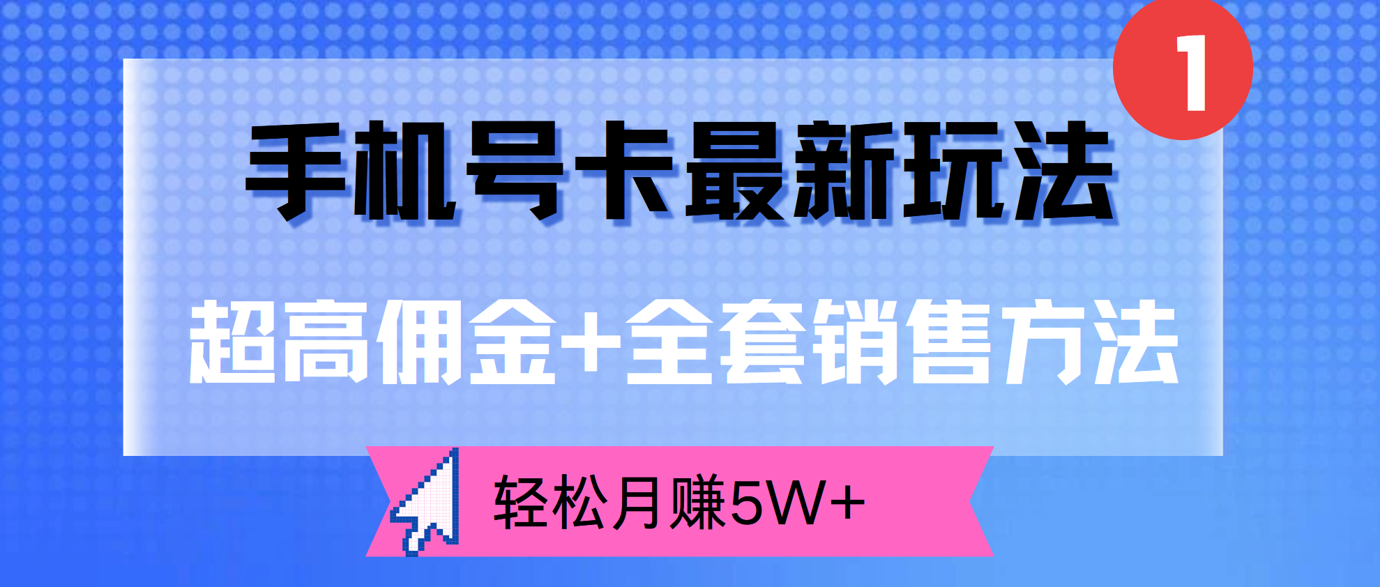 超高佣金+全套销售方法，手机号卡最新玩法，轻松月赚5W+-春生副业网 