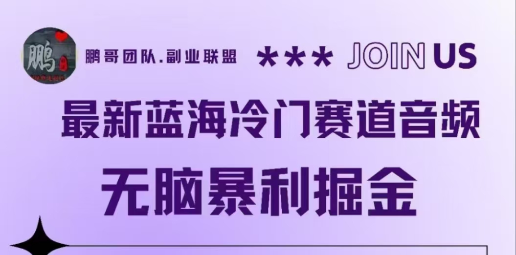 最新蓝海冷门赛道音频，无脑暴利掘金-春生副业网 