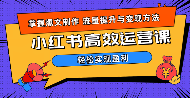 价值980小红书运营操作指南-春生副业网 