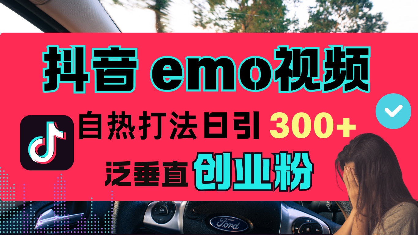 抖音“EMO视频”自热流打法，日引300+泛垂直创业粉-春生副业网 