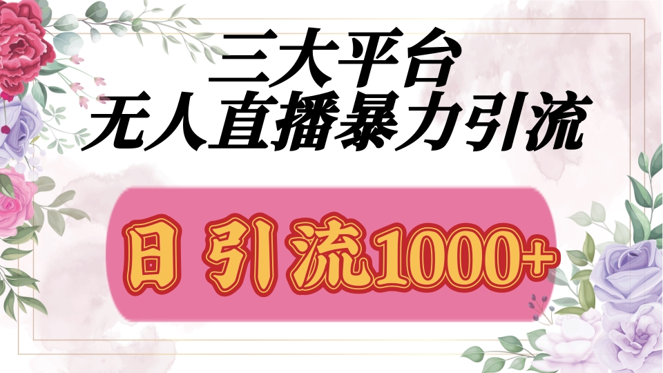 抖音，快手，视频号全平台通用，无人直播引流法，利用图片,模板,整套话术挂机全天支持矩阵操作，无限设备多开，超暴力引流，1000+高质量精准创业粉-春生副业网 