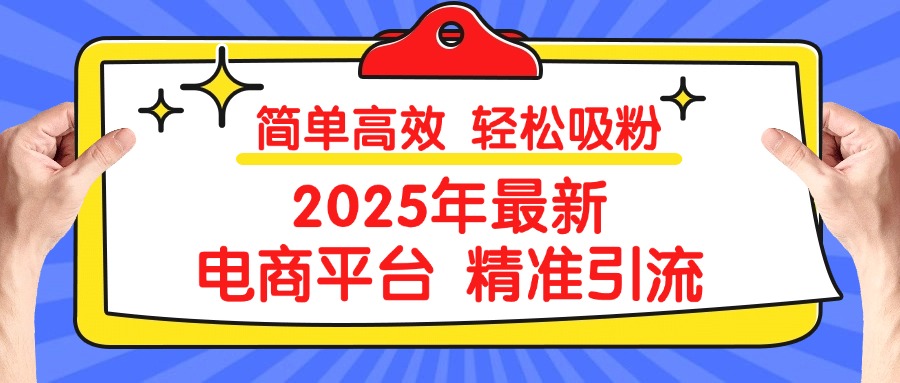 2025年最新电商平台精准引流 简单高效 轻松吸粉-春生副业网 