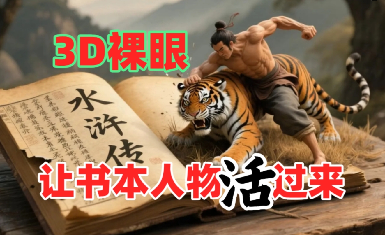 书本人物裸眼3D视频，一条视频收益过千，保姆级教程-春生副业网 