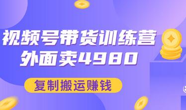 【副业项目3496期】外面卖4980【盗坤：视频号带货训练营】复制搬运赚钱（附电公商园文件）-春生副业网 