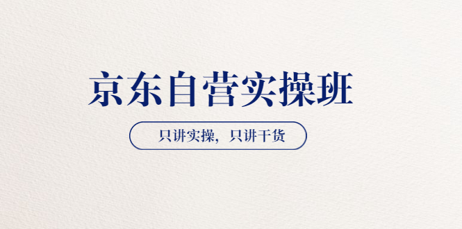 【副业项目3903期】京东自营实操班，只讲实操，只讲干货（28小时课程-共2期）-春生副业网 
