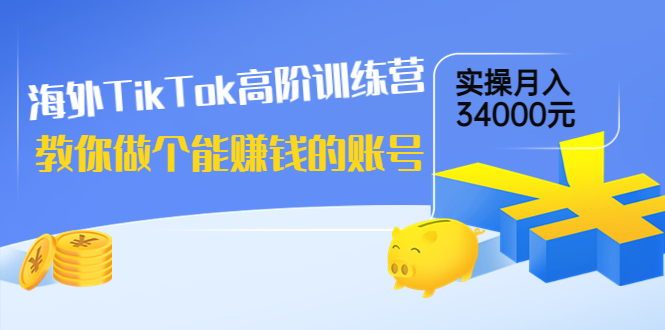 【副业项目4025期】海外TikTok高阶训练营：教你做个能赚钱的账号，实操月入34000元-春生副业网 