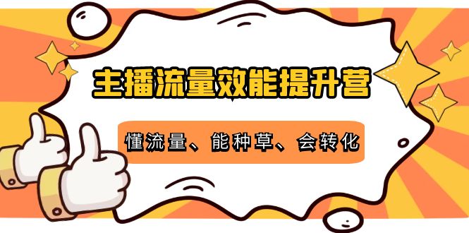【副业项目4373期】主播流量效能提升营：懂流量、能种草、会转化，清晰明确方法规则-春生副业网 