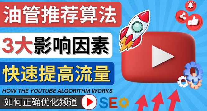 【副业项目4609期】YouTube视频推荐算法 (Algorithm ) 详解YouTube推荐机制,帮你获得更多流量-春生副业网