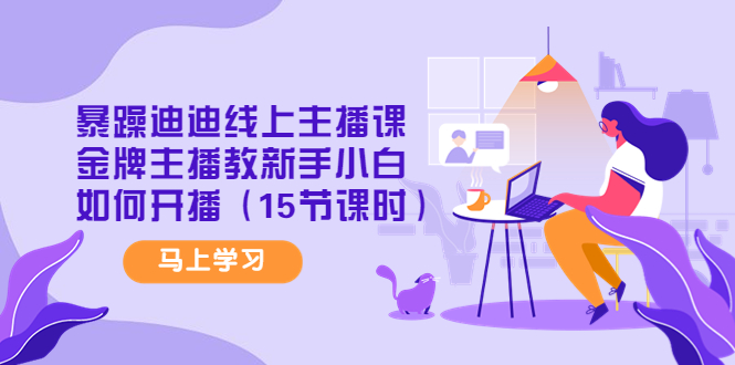 【副业项目4495期】暴躁迪迪线上主播课，金牌主播教新手小白如何开播（15节课时）-春生副业网 