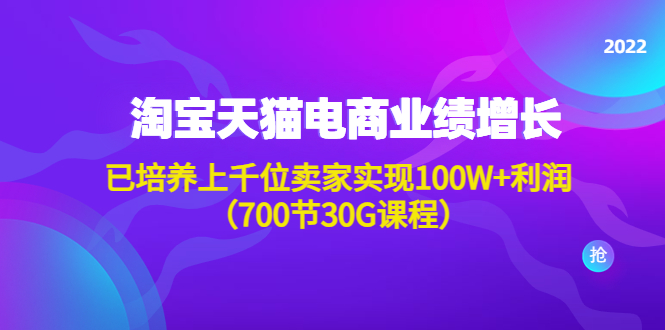 【副业项目4675期】淘系天猫电商业绩增长：已培养上千位卖家实现100W+利润（700节30G课程）-春生副业网 