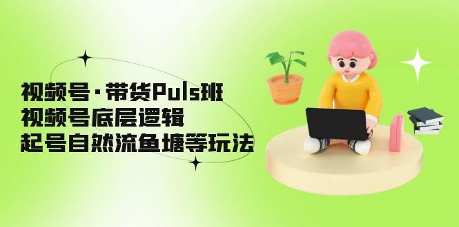 【副业项目5206期】视频号·带货Puls班，视频号底层逻辑，起号自然流鱼塘等玩法-春生副业网 