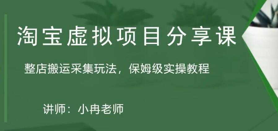 【副业项目5253期】淘宝虚拟整店搬运采集玩法分享课：整店搬运采集玩法，保姆级实操教程-春生副业网 