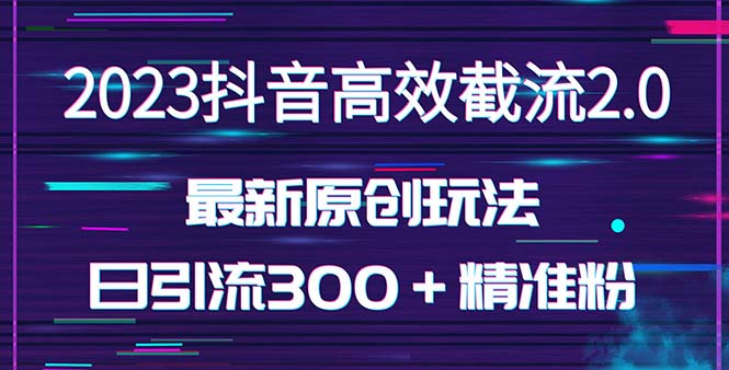 【副业项目5421期】日引300＋创业粉，独家抖音高效截流2.0玩法（价值1280）-春生副业网 