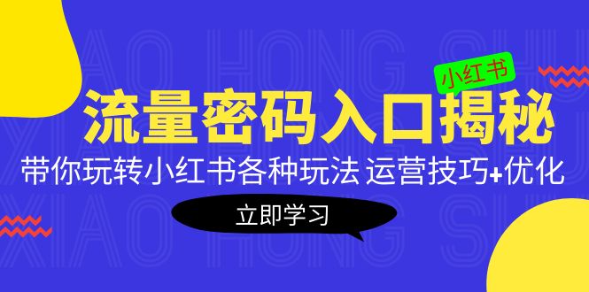 【副业项目5322期】小红书流量密码入口揭秘：带你玩转小红书各种玩法 运营技巧+优化-春生副业网 