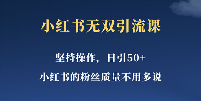 【副业项目5739期】小红书无双课一天引50+女粉，不用做视频发视频，小白也很容易上手拿到结果-春生副业网 
