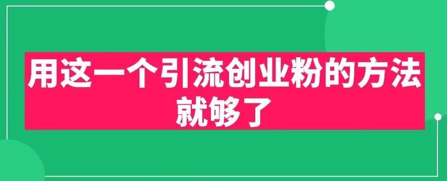 【副业项目6342期】用这一个引流创业粉的方法就够了，PPT短视频引流创业粉【揭秘】-春生副业网 