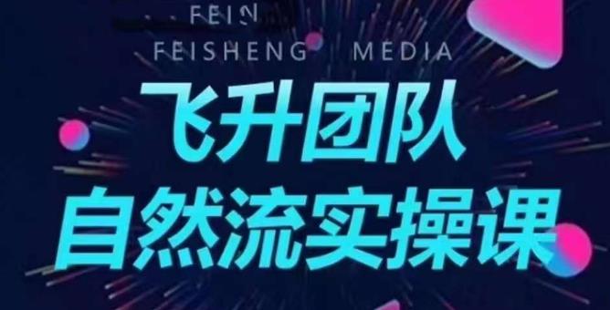 【副业项目6267期】飞升团队课程自然流实操课，抖音半无人起号主播间搭建教学-春生副业网 