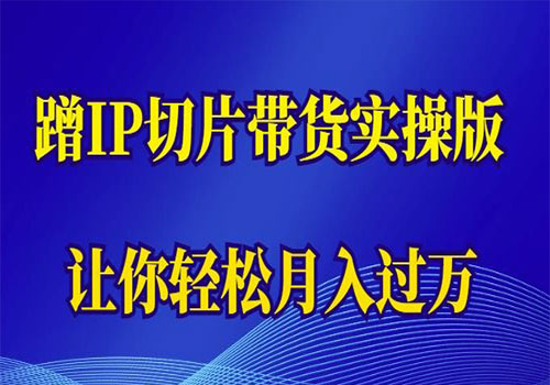 【副业项目6060期】2023蹭这个IP切片带货实操版，让你轻松月入过万（教程+素材）-春生副业网 