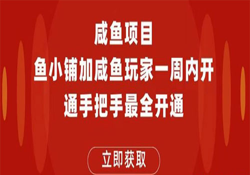 【副业项目6067期】2023闲鱼项目鱼小铺加闲鱼玩家认证一周内开通，手把手最全开通-春生副业网 