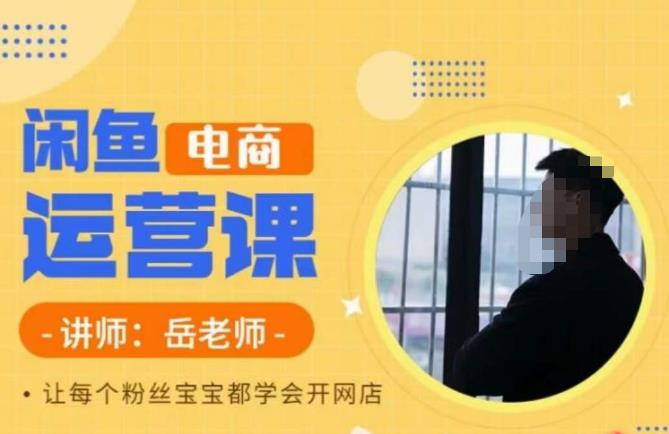 【副业项目6829期】岳老师·闲鱼电商运营课，让每个粉丝宝宝都学会开网店-春生副业网 
