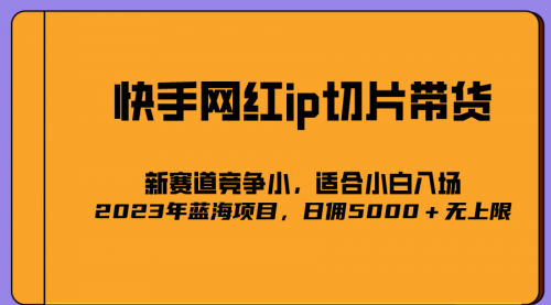 【副业项目7037期】2023爆火的快手网红IP切片，号称日佣5000＋的蓝海项目，二驴的独家授权-春生副业网 