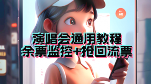 【副业项目7161期】演唱会通用_余票监控+抢回流票（教程+软件）-春生副业网 
