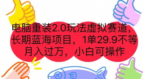 【副业项目7176期】电脑重装2.0玩法虚拟赛道，长期蓝海项目 一单29.9-春生副业网 