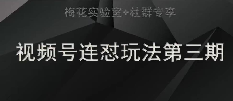 【副业项目7573期】梅花实验室社群连怼玩法第三期轻原创玩法+测素材方式-春生副业网 