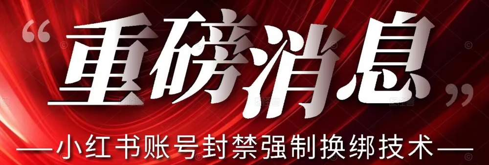 【副业项目7574期】【最新】小红书账号封禁强制换绑技术可日赚300-春生副业网 