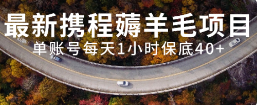 【副业项目8232期】最新携程薅羊毛项目，单账号每天1小时保底收益40+，可矩阵操作-春生副业网 