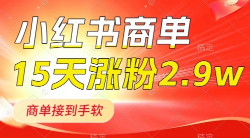 【副业项目8480期】小红书商单最新玩法，新号15天2.9w粉，接单到手软-春生副业网 