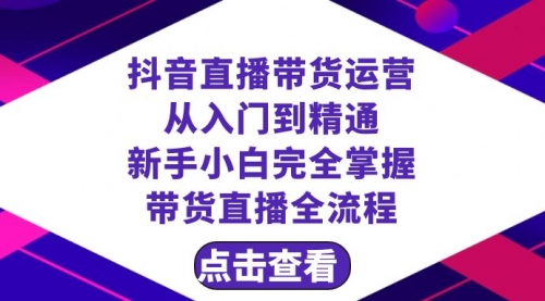 【副业项目8483期】抖音直播带货 运营从入门到精通，新手完全掌握带货直播全流程（23节-春生副业网 