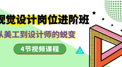 【副业项目8643期】视觉设计岗位进阶班，从美工到设计师的蜕变（4节视频课程）-春生副业网 