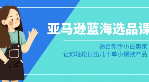【副业8949期】亚马逊-蓝海选品课：适合新手小白卖家，让你轻松日出几十单小爆款产品-春生副业网 