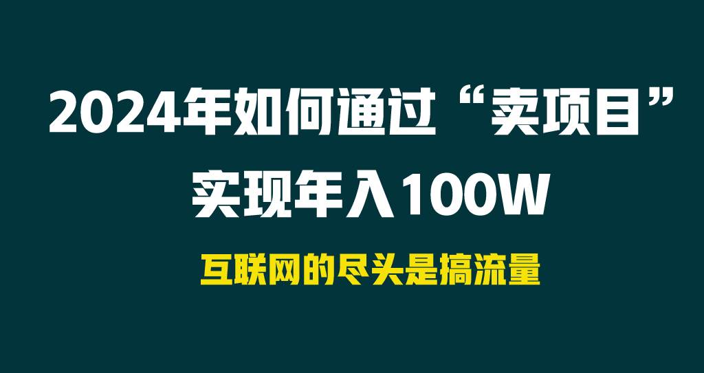 2024年如何通过“卖项目”实现年入100W-春生副业网 