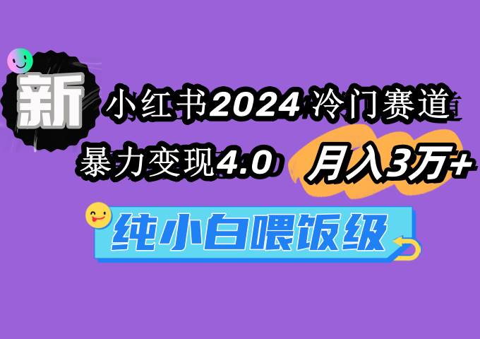 小红书2024冷门赛道 月入3万+ 暴力变现4.0 纯小白喂饭级-春生副业网 