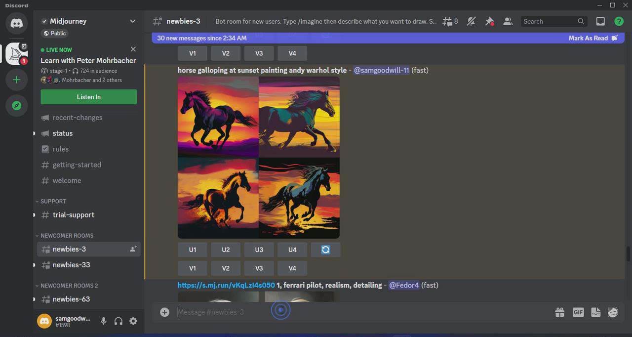 Midjourney AI人工智能艺术图片从入门到高级创作教程-34节课-中英字幕插图5 Midjourney AI人工智能艺术图片从入门到高级创作教程-34节课-中英字幕插图5