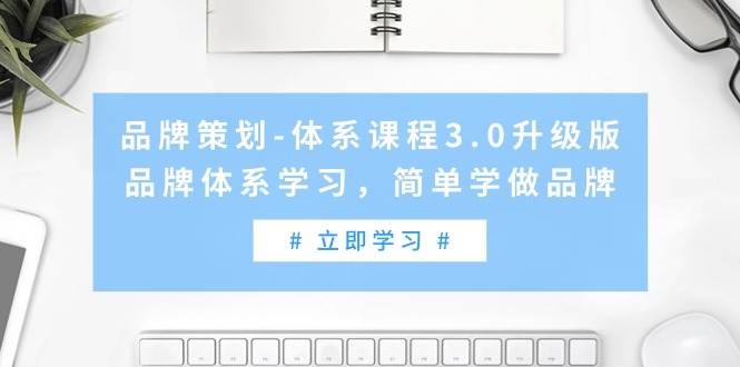 品牌策划-体系课程3.0升级版，品牌体系学习，简单学做品牌（高清无水印）-春生副业网 