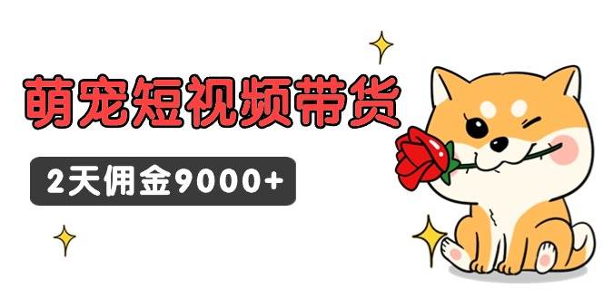 东哲日记·萌宠短视频带货，2天佣金9000+-春生副业网 