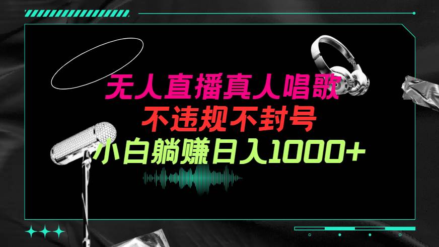 抖音24小时无人直播音乐，不违规，不封号纯撸音浪，小白实操当天日入1000+-春生副业网 