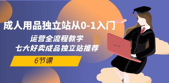成人用品独立站从0-1入门，运营全流程教学，七大好卖成品独立站推荐-6节课-春生副业网 
