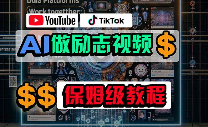 利用AI制作励志视频，在YouTube和TikTok赚钱，小白可做（附工具）-春生副业网 
