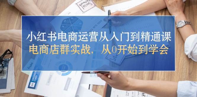 小红书电商运营从入门到精通课，电商店群实战，从0开始到学会-春生副业网 