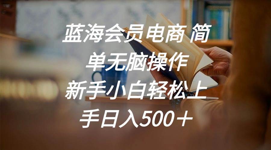 蓝海会员电商 简单无脑操作 新手小白轻松上手日入500＋-春生副业网 