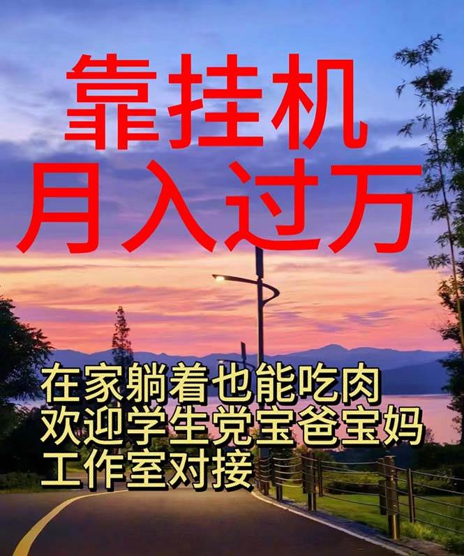 靠挂机，日入1000+，躺着也能吃肉，电脑手机都可挂-春生副业网 