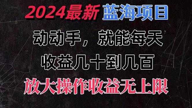 有手就行的2024全新蓝海项目，每天1小时收益几十到几百，可放大操作收…-春生副业网 