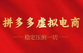 拼多多虚拟电商,单人操作10家店,单店日盈利100+-春生副业网