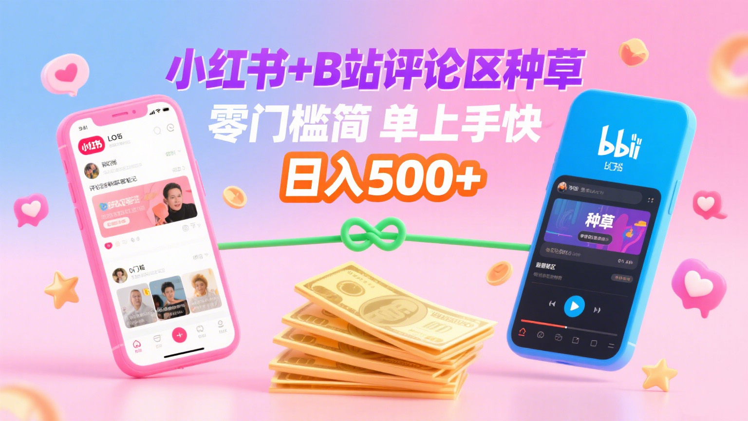 小红书+B站评论区种草,0门槛1分钟一单,只需复制粘贴,日入500+-春生副业网